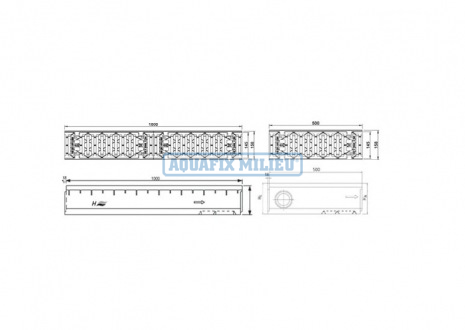 hydrotec-maxi-aquafix-l-1000-tekeningen-sleuf-c