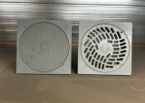 Rand & (rooster)deksel 400 x 400 PVC t.b.v. schacht &oslash; 315 mm. klasse A 15 kN.